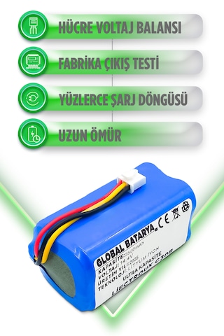 Liectroux C30b Robot Süpürge Bataryası 3500mah Li-ion Pil