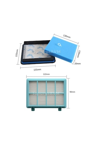 Philips Uyumlu FC 9351 PowerPro City Filtre Seti