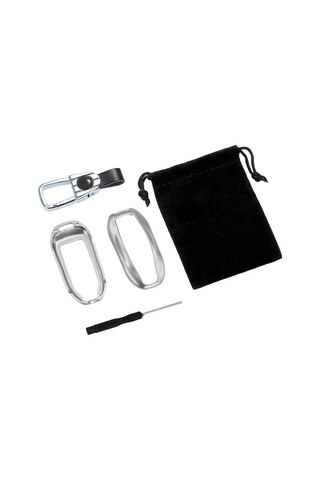 Neevoyu Tesla Model 3/s Anahtar Kılıfı, Alüminyum, Sinyali Etkilemez, Metal Anahtar Zinciri İle, Kırılmaya Dayanıklı, Silver