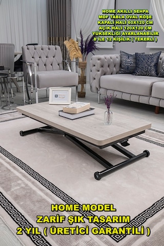 Home Üst Tabla Mdf Lizbon Oval Köşe Alt Ayak Siyah