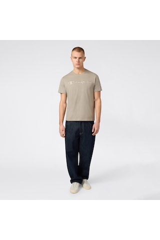 Champion Ss Regular Fit Erkek Gri T-shirt 220273 2800153