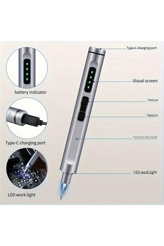 Honeybeeshop Precision Elektrikli Tornavida Seti Alüminyum Kutu Seti Cep Telefonu Onarım Çok Fonksiyonlu Kombinasyon Aracı Tatil Hediyesi