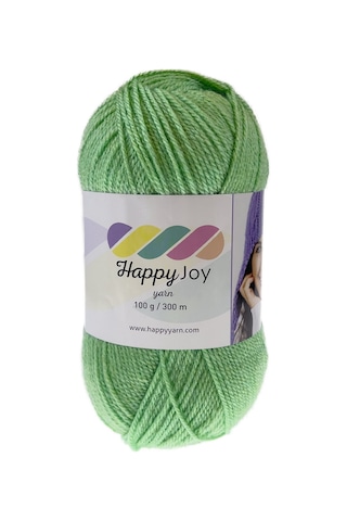 Kürkçü Han Happy Joy 100gr 300m El Örgü İpi Açık Yeşil Hj088