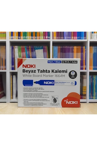 Nokı Beyaz Tahta Kalemi Mavi Renk 12 Adet Mavi