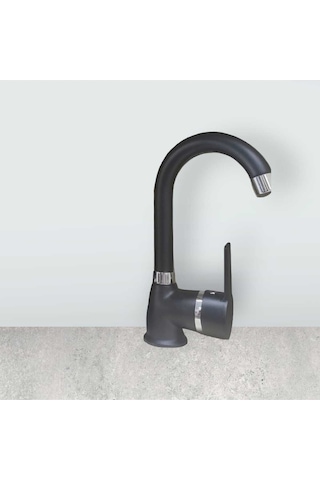 Mintev Siyah Ultra Lüx Lavabo Bataryası Siyah