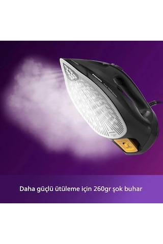 7500 Serisi Buharlı Ütü 3200w Güç, 55 G/dk Sürekli Buhar, 260 G Güçlendirme, Steamglide Elite Taban, Otomatik Kapanma, Damlama Önleyici Sistem, 300 Ml Tank Dst7511/80
