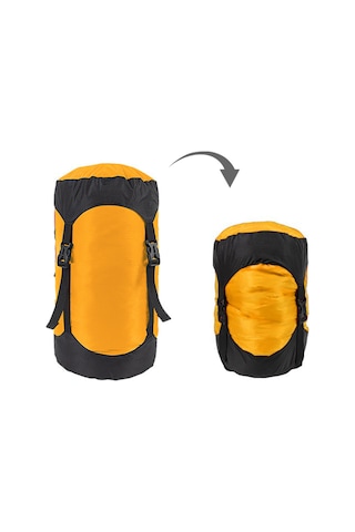 Geeksen Dış Mekan Kamp Slangı Depolama Çantası 40d Dayanıklı Malzeme, Yolculuk Giysi Organizer, 25l Turuncu Kompresyon Çantası Turuncu