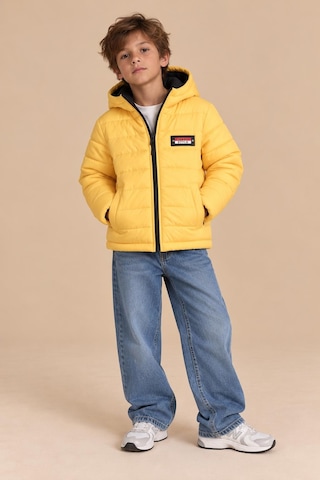 Alexandergardi Puffer Kapüşonlu Unisex Çocuk Şişme Mont Sari