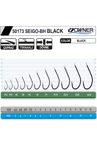 Owner 50173 Seigo-Bh Black Iğne (521507077)