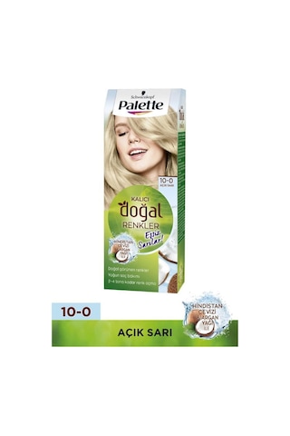 Palette Kalıcı Doğal Renkler 10 - 0 Açık Sarı X 2 Adet