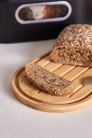 Karaca Stream 2in1 Ekmek Kutusu/Kesme Tahtası Black