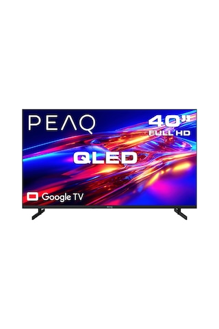 Peaq 40Q80 40" Google İşletim Sistemli Dahili Uydu Alıcılı Full HD QLED Smart TV