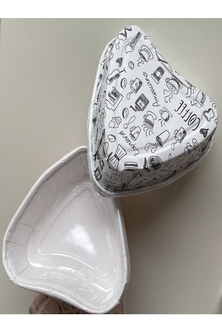 Kalp Muffin Kağıdı Kalp Şekilli Cupcake Kek Kalıbı Çok Renkli