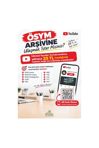 2027 YKS-TYT Tüm Dersler MEBİ Yeni Nesil Çıkmış Soru Bankası Son 9Yıl Video/PDF Çözümlü BASKI ÜCRETİ