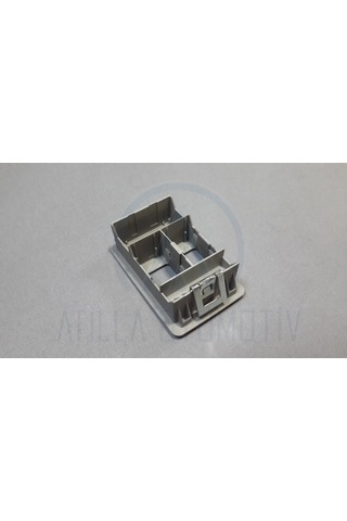 Vw Polo 6n2 1999-2002 Cam Düğme Çerçevesi Ön Sol İkili Gri