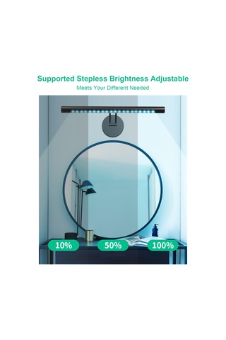 Xiyyadms 25cm Usb Led Ayna Işığı - Dokunmatik Kontrol, Sürekli Parlaklık Ayarlama, 3 Renk Tonu Ve Açı Ayarlı