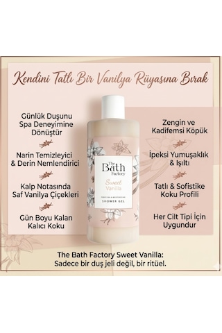The Bath Factory Vanilya Aromalı Vücut Şampuanı