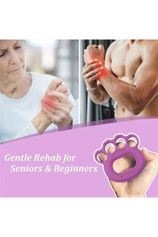 Mucit Home 1 Adet Silikon El Bilek Parmak Güçlendirme Ameliyat Sonrası El Stres Egzersizi Fitness Kavrama Gücü Renkli