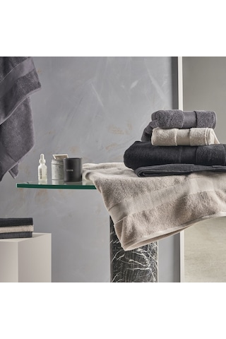 Linens Premium Pamuk 30x45 Cm El Havlusu Antrasit