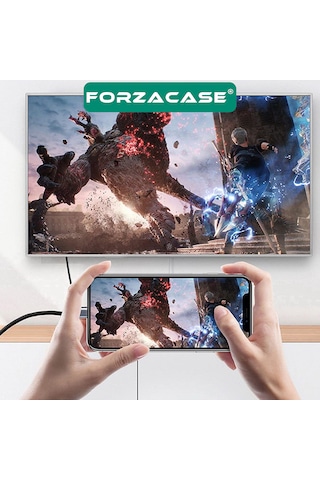 Forzacase Telefon Tablet Notebook İçin 4k 60hz Hd Mini Displayport To Type-c Dönüştürücü Adaptör - Fc1191