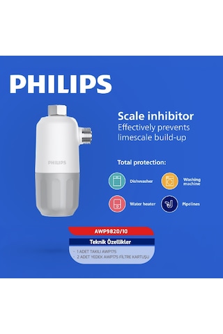 Philips Güçlü Kireç Önleyici Filtre X-Guard Awp9820/10 (Çamaşır,Bulaşık ve Termosifon)