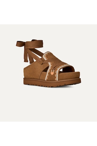 Sandalet Kadın 1175133 Ugg W Goldenstar Hı Artıstıtch Chestnut Multı