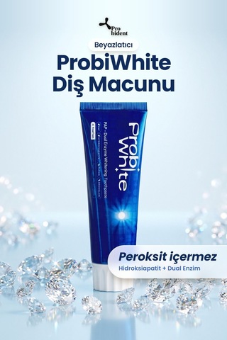 Probiwhite Beyazlatıcı Diş Macunu-pap Teknolojili,mikro Hidroksiapatit+enzim ,vegan Beyazlatma