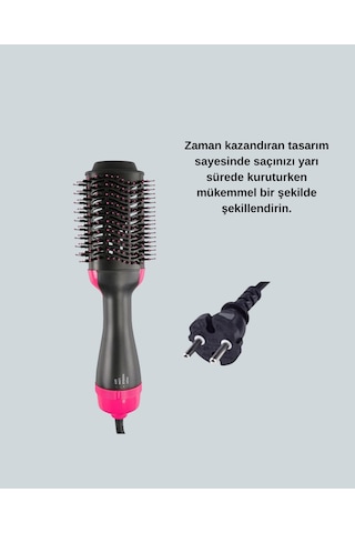 3 Isı Kademeli 1200w Saç Şekillendirme Fırçası