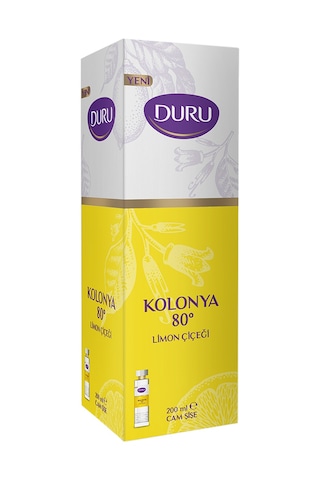 Duru 80 Derece Limon Kolonyası Cam Şişe 200 ML