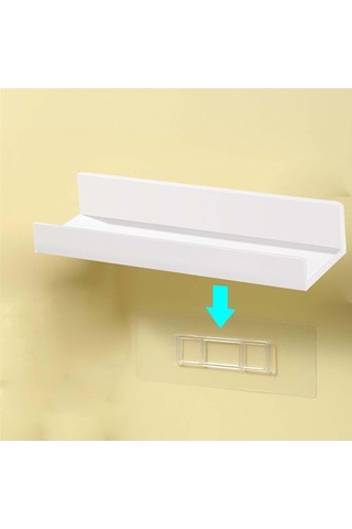 Pazly Suntek Rafı Organizatör Fonksiyonlu Depolama Çok Banyo Qr Beyaz