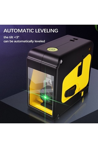 Tongxida Küçük Boyutlu Iki Çizgili Otomatik Dengeleme Lidar Seviye Aleti, Kırmızı Işık, Pil İle, Cam/kaplıca/konstrüksiyon İçi