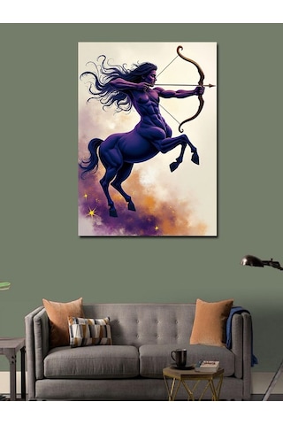 Kanvas Tablo Ok Atan Yay Burcu 70cmx100cm