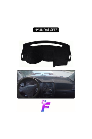 Hyundai Getz Uyumlu Ön Torpido Örtüsü Hızlı Ve Kolay Montaj Kaymaz Tasarım Tam Koruma G36 Siyah