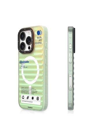 Apple iPhone 16 Pro Max Uyumlu Kılıf Magsafe Şarj Özellikli Youngkit Chameleon Serisi Kapak Mavi