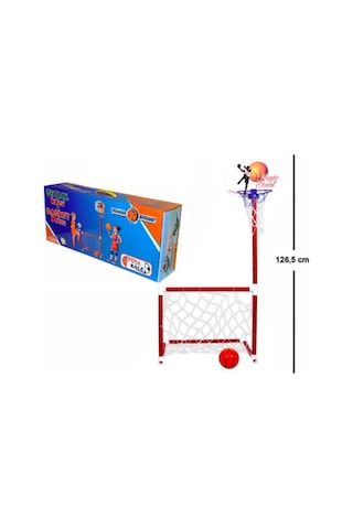 Futbol Kalesi ve Basket Potası Portatif 2'si Bir Arada