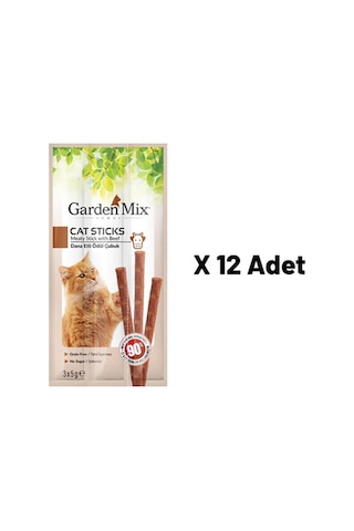 Garden Mix Dana Etli Yetişkin Kedi Ödülü 12'li 3 x 5 G