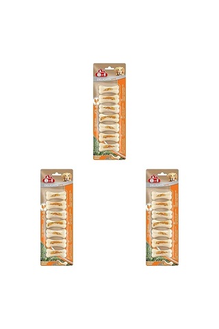 Delights Strong Xs Boy Kemik 7'li, 140 Gr Köpek Ödülü 3 Paketi