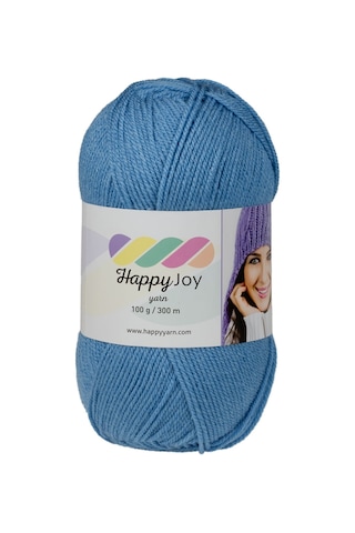 Kürkçü Han Happy Joy 100gr 300m El Örgü İpi Açık Turkuaz Hj080