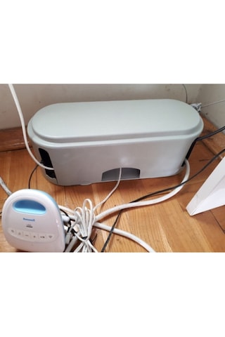 Kablo Düzenleyici Kablo Toplayıcı Kablo Kutusu Organizer Plastik 30 X 11 Beyaz Diğer