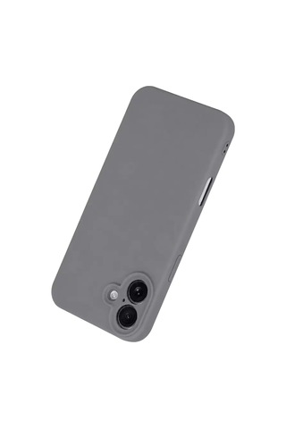 Apple iPhone Uyumlu Uyumlu 16 Plus Kılıf First Silikon - Gri