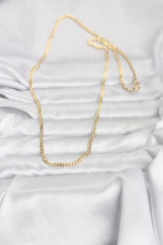 Ceylan Adam Cm 14k Gold Renk 60 Cm Zincir Kadın Kolye Çok Renkli