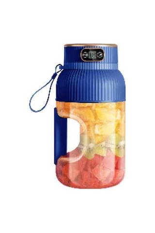 Fastbuy Mavi 4 Mevsim 40-58 Oz Usb Şarjlı Çift Kapaklı Sıkıcı, Ev Ve Seyahat İçin Kullanışlı Mavi