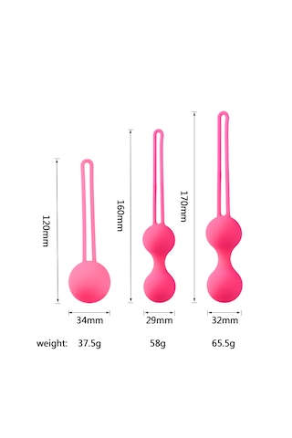 X-sense 3 Parçalık Kegel Egzersiz Topları Seti Vajinal Egzersiz