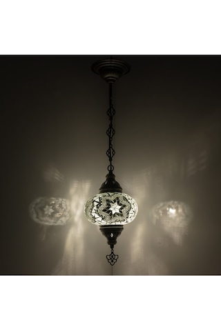 Dekoratif Avangard Salonlar İçin Mozaik Tekli Avize Renkli