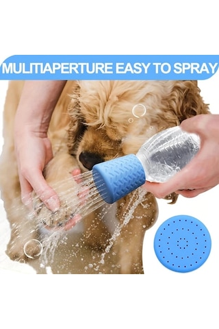 Elmpaly Yeşil 1 Adet Yenilikçi Silikon Evcil Hayvan Duş Başlığı Taşınabilir Köpek Banyo Ve Açık Hava Su İçme Aksesuarı Kampçılık İçin