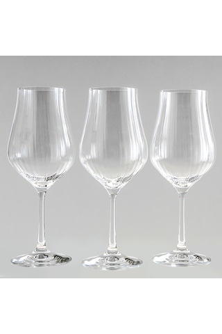 Jumbo Bohemia Kristal Tulipa Jumbo Optikli 6'Lı Kadeh Bardak Takımı 450