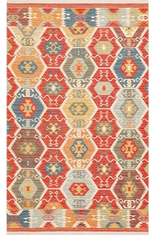 Hoom Rugs Vgt 06 Red Yıkanabilir Çift Taraflı Otantik Halı