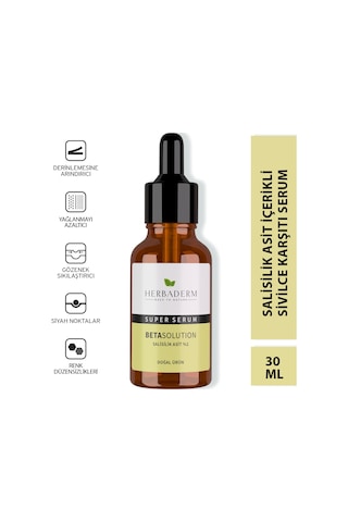 Superserum Betasolution Karma Ve Yağlı Cilt Doğal Yüz Serumu