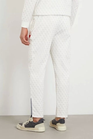 Guess Erkek Tamamı Logolu Jogger Pantolon Beyaz