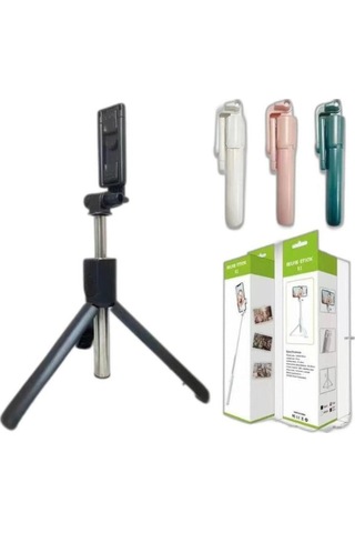 Uzaktan Kumandalı Tripod Özellikli Selfie Çubuğu